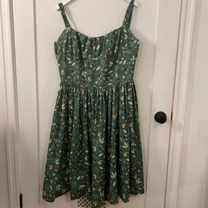 Forest Foliage retro sundress